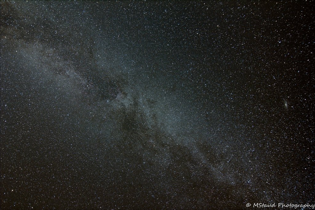 Milky Way with little Andromeda
